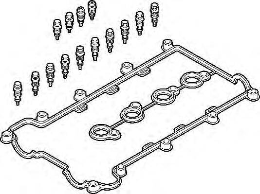 Комплект прокладок, кришка головки циліндра ELRING 428.750