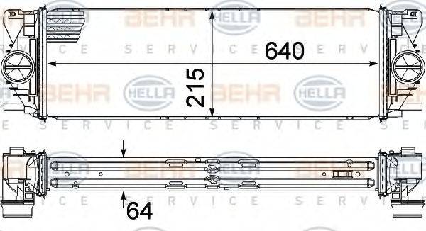 BEHR HELLA SERVICE 8ML376777391 Інтеркулер