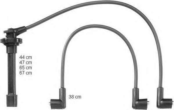 BERU ZEF890 Комплект дротів запалення