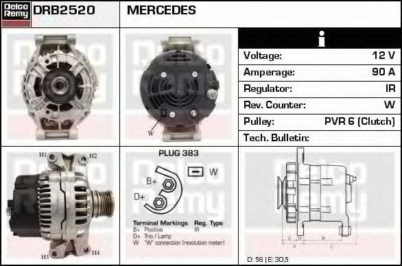 DELCO REMY DRB2520 Генератор