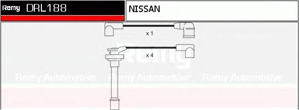 DELCO REMY DRL188 Комплект дротів запалення