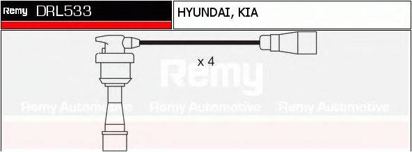 DELCO REMY DRL533 Комплект дротів запалення