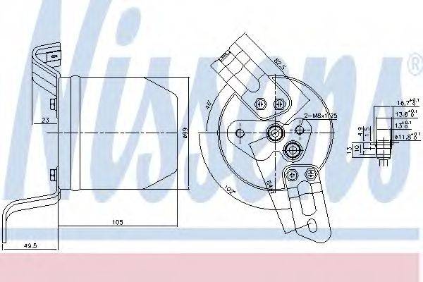 Осушувач, кондиціонер NISSENS 95004