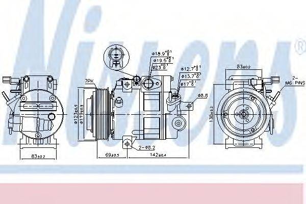 Компресор, кондиціонер NISSENS 890175