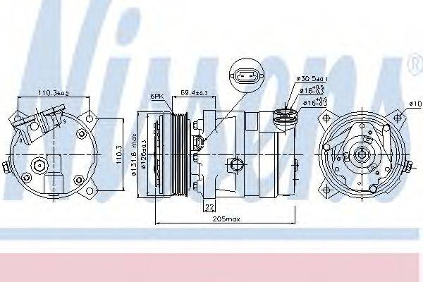 Компресор, кондиціонер NISSENS 89058