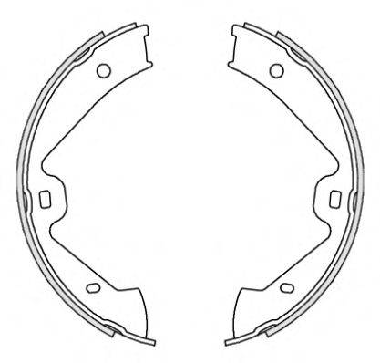 Комплект гальмівних колодок REMSA 4675.00