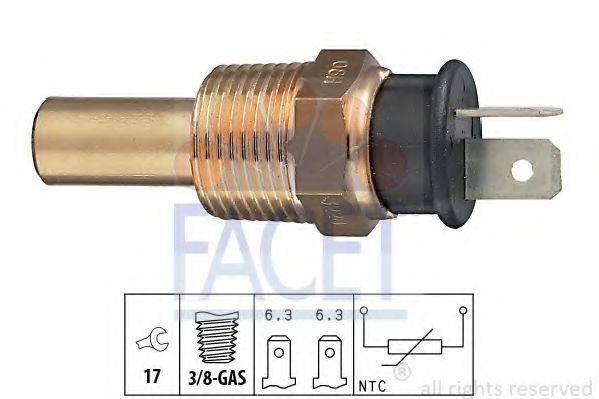 Датчик, температура охолоджуючої рідини FACET 7.3228