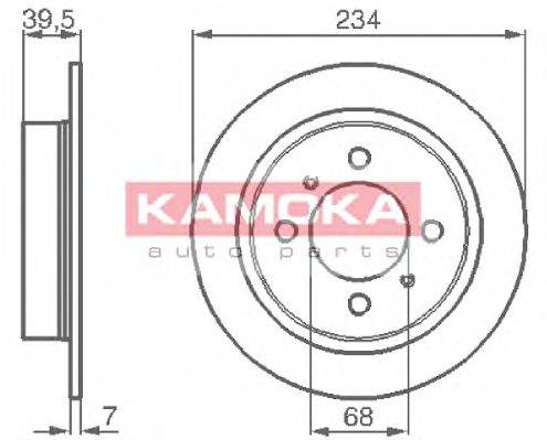 KAMOKA 1031580 Гальмівний диск