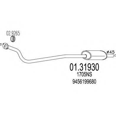 Передглушувач вихлопних газів MTS 01.31930