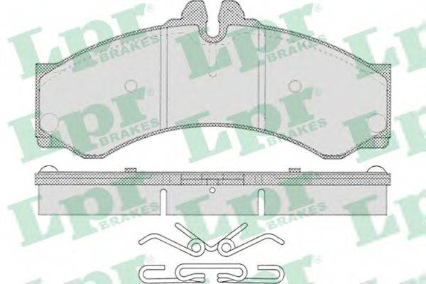 Комплект гальмівних колодок, дискове гальмо LPR 05P633