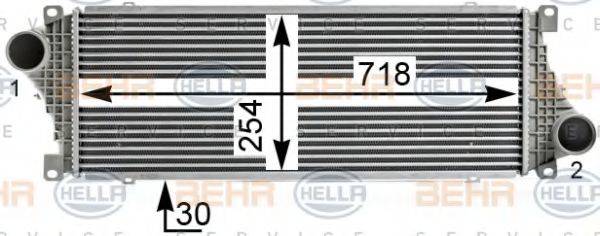 HELLA 8ML376700621 Інтеркулер