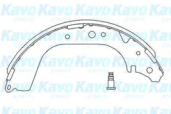 Комплект гальмівних колодок KAVO PARTS KBS-7409