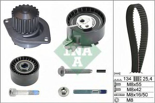 Водяний насос + комплект зубчастого ременя INA 530 0379 30