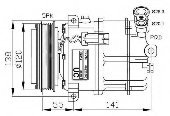 Компресор, кондиціонер NRF 32313G