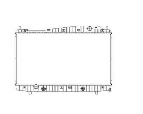 Радіатор, охолодження двигуна NRF 53482