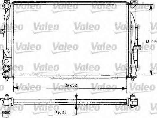 Радіатор, охолодження двигуна VALEO 731537