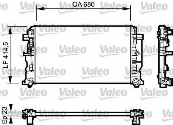 VALEO 734926 Радіатор, охолодження двигуна