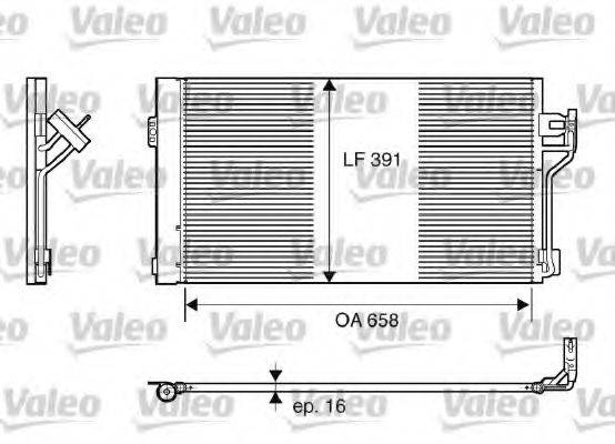 Конденсатор, кондиціонер VALEO 817842