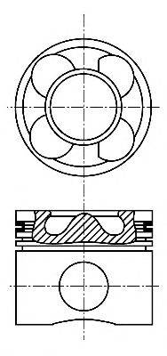 Поршень NURAL 87-136407-00