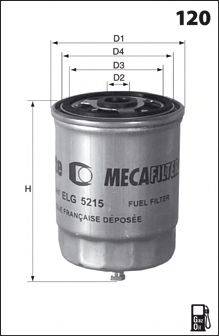 Паливний фільтр MECAFILTER ELG5333