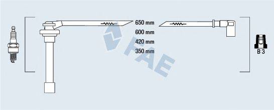 FAE 85860 Комплект дротів запалення