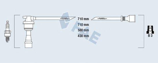 FAE 85999 Комплект дротів запалення