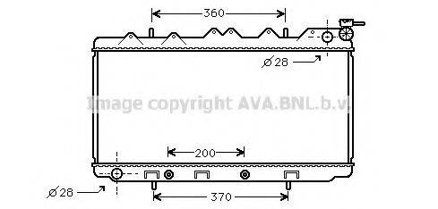 AVA QUALITY COOLING DN2119 Радіатор, охолодження двигуна