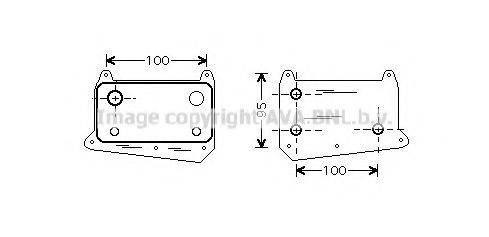 AVA QUALITY COOLING MSA3376 масляний радіатор, моторне масло