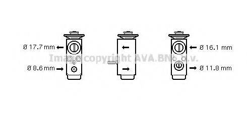 Розширювальний клапан, кондиціонер AVA QUALITY COOLING OL1352