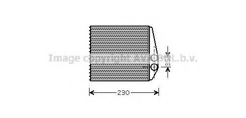 Теплообмінник, опалення салону AVA QUALITY COOLING OLA6355