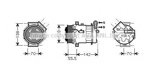 Компресор, кондиціонер AVA QUALITY COOLING OLK586