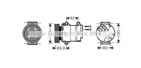 AVA QUALITY COOLING RTK369 Компресор, кондиціонер