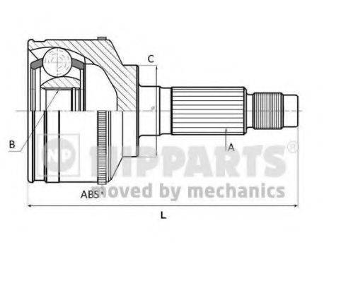 Шарнірний комплект, приводний вал NIPPARTS J2820513