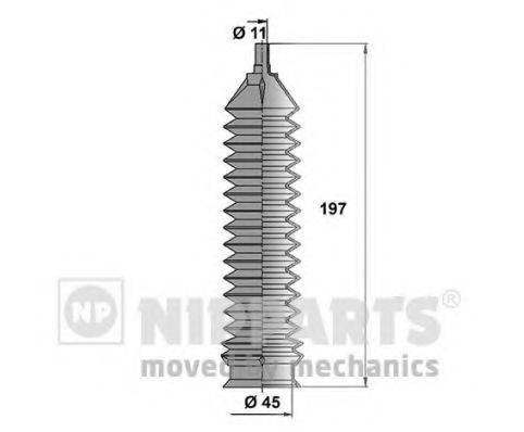 Комплект пильника, рульове управління NIPPARTS J2840902