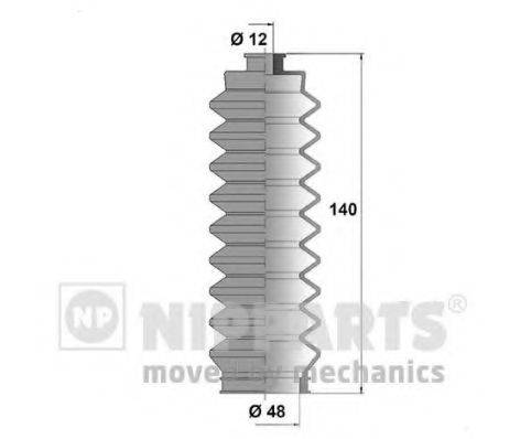 Комплект пильника, рульове управління NIPPARTS J2848002