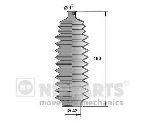 NIPPARTS N2851010 Комплект пильника, рульове управління