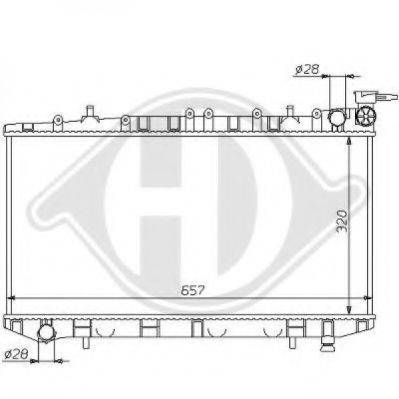 DIEDERICHS 8124143 Радіатор, охолодження двигуна