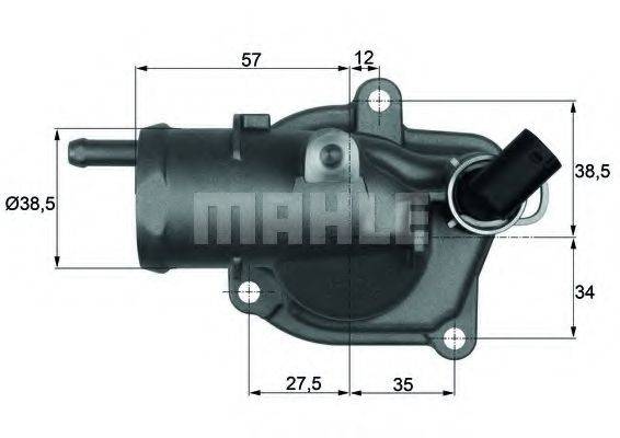 MAHLE ORIGINAL TI3187 Термостат, що охолоджує рідину