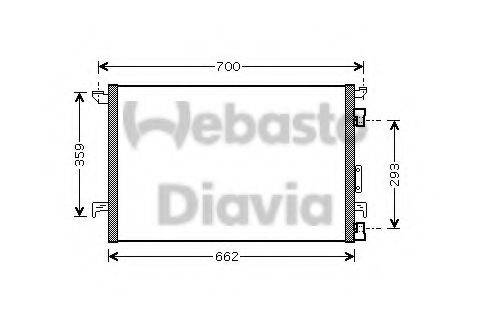 Конденсатор, кондиціонер WEBASTO 82D0225463A