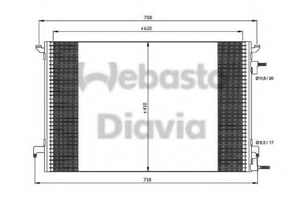 Конденсатор, кондиціонер WEBASTO 82D0225464A