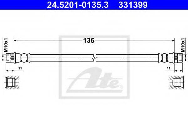 ATE 24520101353 Гальмівний шланг