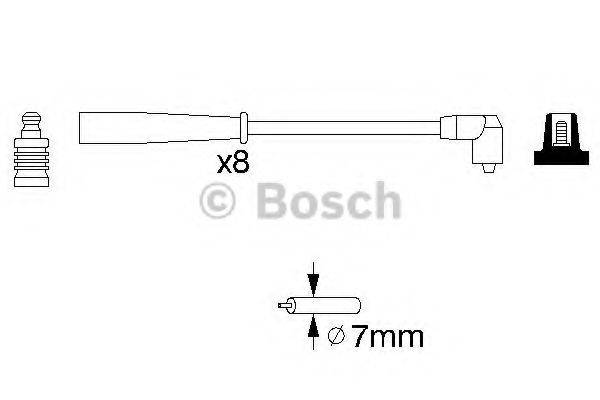 Комплект дротів запалення BOSCH 0 986 356 707