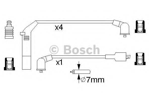 BOSCH 0986357142 Комплект дротів запалення