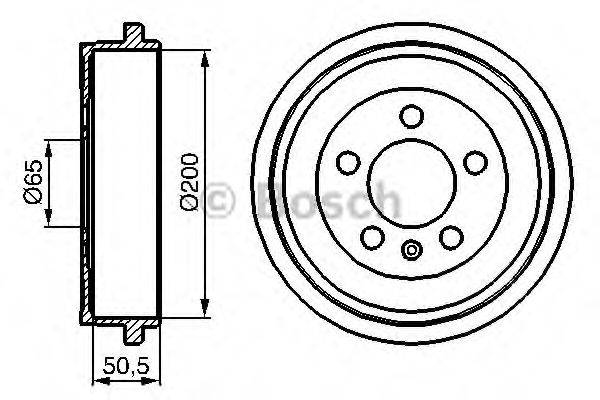 Гальмівний барабан BOSCH 0 986 477 133