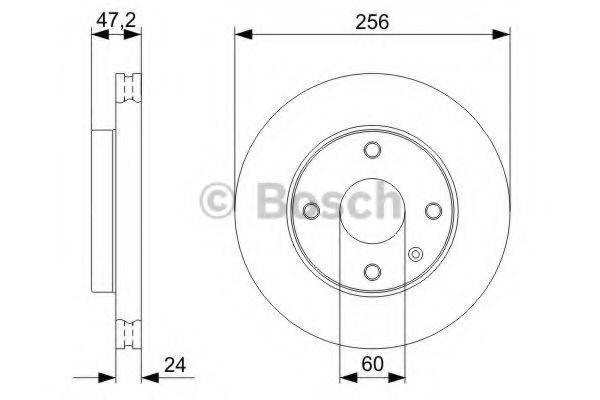 Гальмівний диск BOSCH 0 986 479 C01