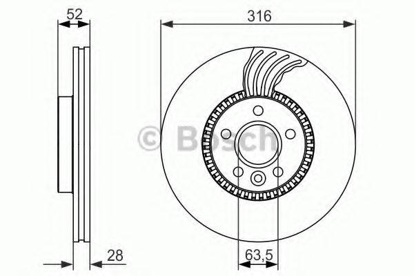 Гальмівний диск BOSCH 0 986 479 C19