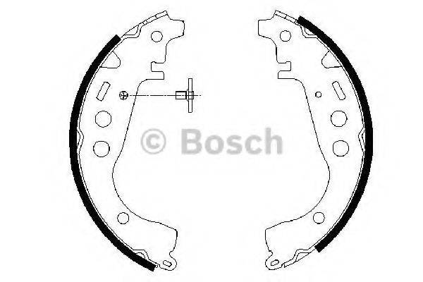 Комплект гальмівних колодок BOSCH 0 986 487 589