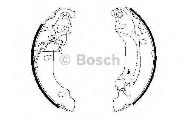 Комплект гальмівних колодок BOSCH 0 986 487 669