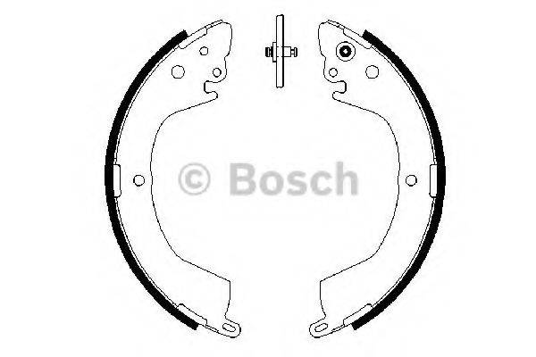 Комплект гальмівних колодок BOSCH 0 986 487 684