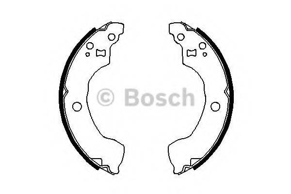 Комплект гальмівних колодок BOSCH 0 986 487 691